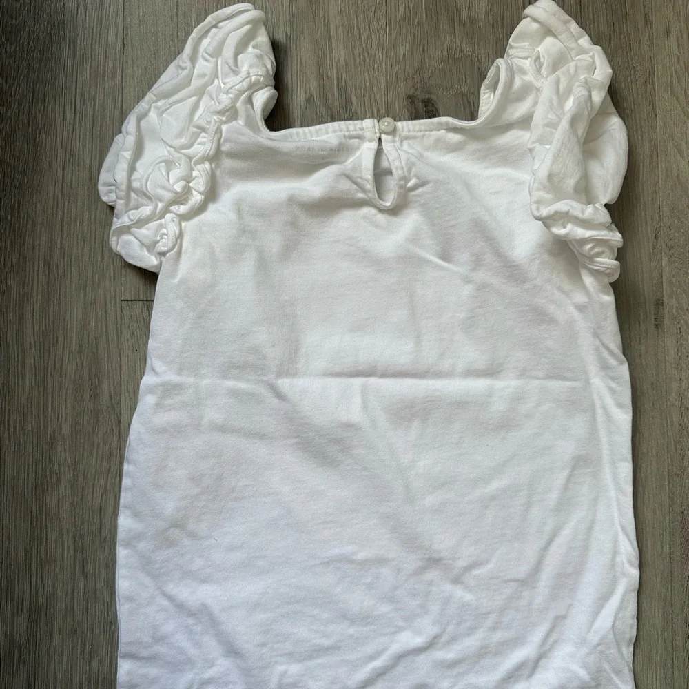 Janie and Jack White Tee with Sunglasses Print